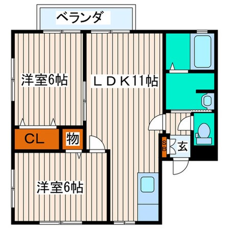 FUJIKOU 11 B棟の物件間取画像